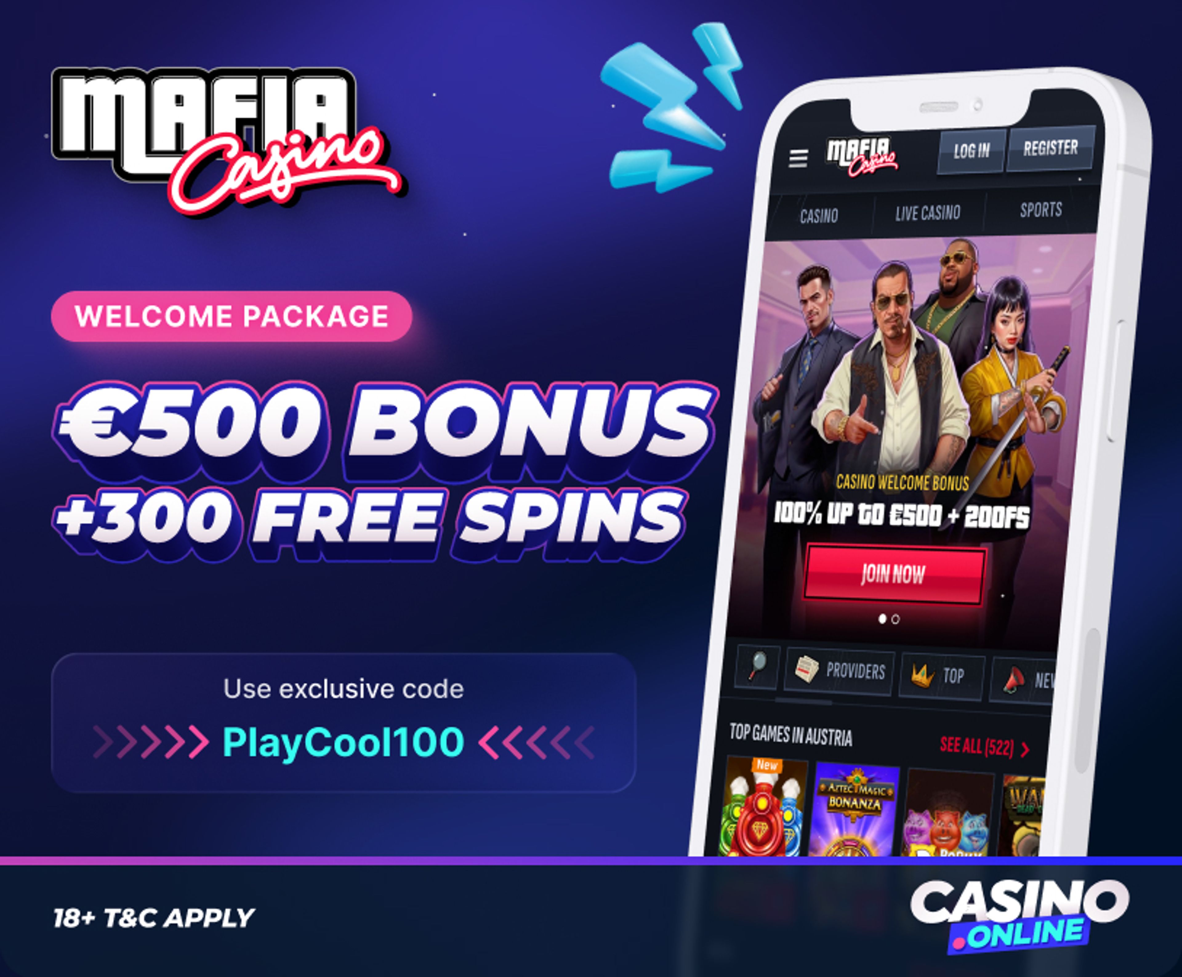 Mafia Casino Welcome Bonus